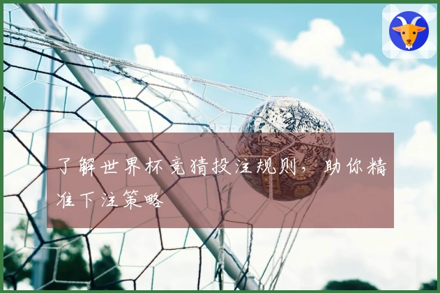 了解世界杯竞猜投注规则，助你精准下注策略